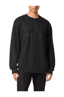 Sweatshirt Rund Hals Gotisk