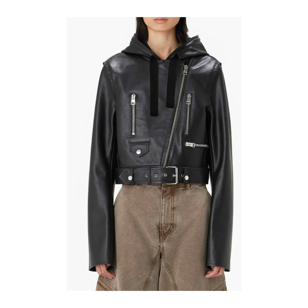 JW Anderson Capuchon Biker Jack Black Dames