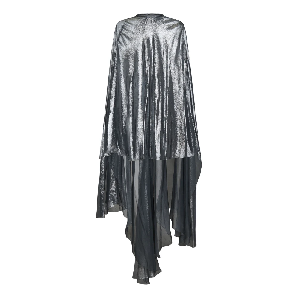 Maria Lucia Hohan Bos Zijde Asymmetrische Zoom Jas Gray Dames