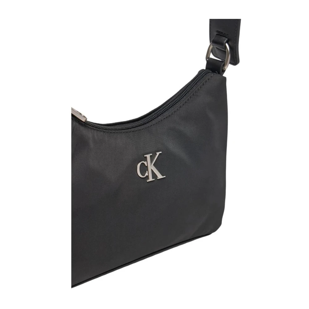 Calvin Klein Jeans Zwarte Polyester Handtas voor Vrouwen Black Dames