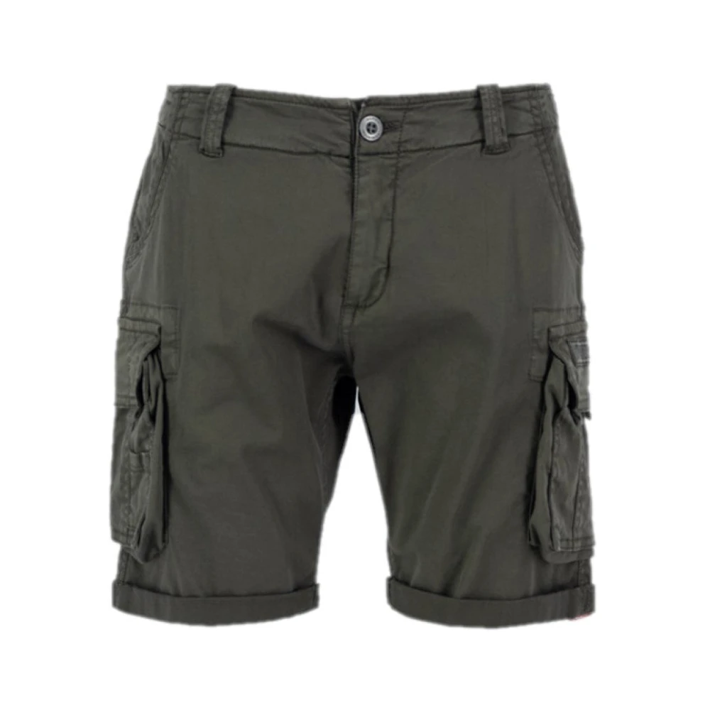 Alpha Industries Uomo Grigio Pantaloncini, W32, New, - Immagine 3