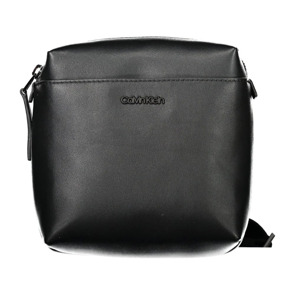 Calvin Klein Zwarte Heren Schoudertas Verstelbare Band Black Heren