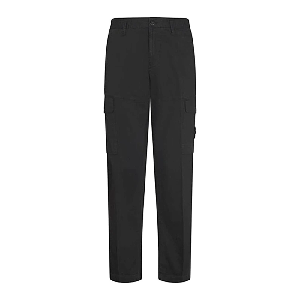 Stone Island Men's Black Pantalone - Straight Trousers - W31 - Trousers