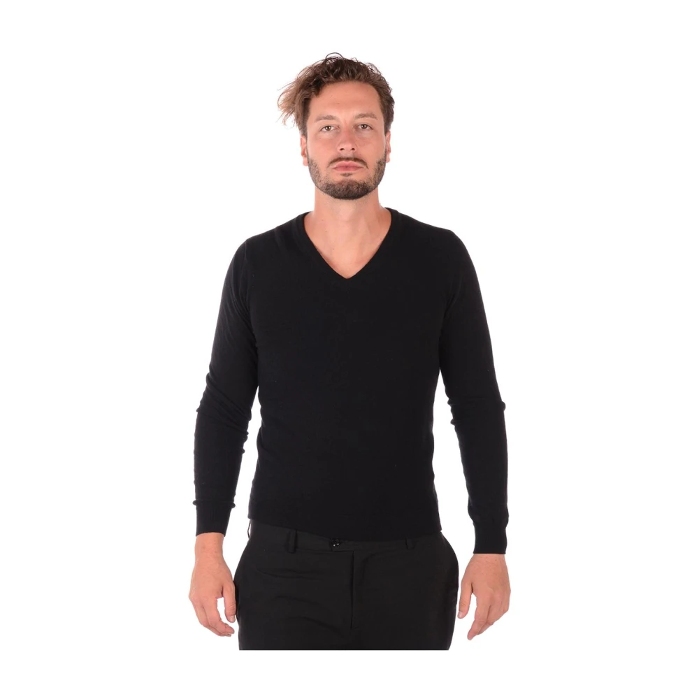 Guld V-Hals Sweater Pullover