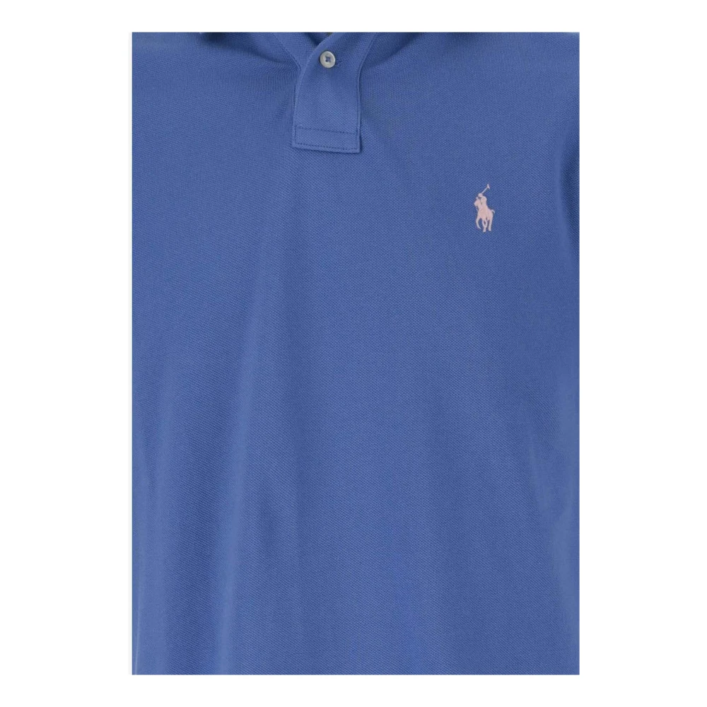 Ralph Lauren Blauw Katoenen Poloshirt met Logo Blue Heren