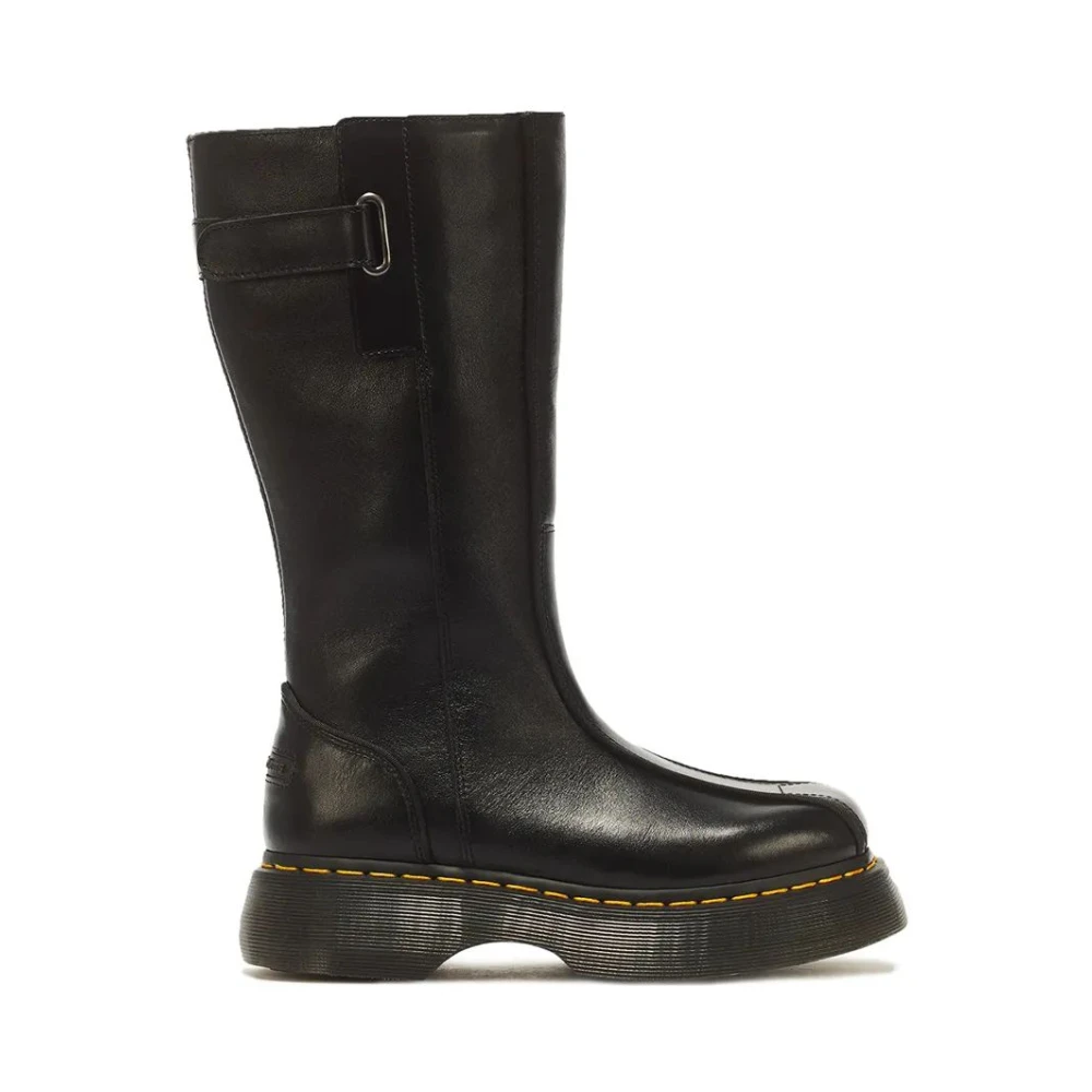 Dr. Martens Stivali Buzz Hi Pelle Gloss Nero Donna Taglia 37 - Immagine 3