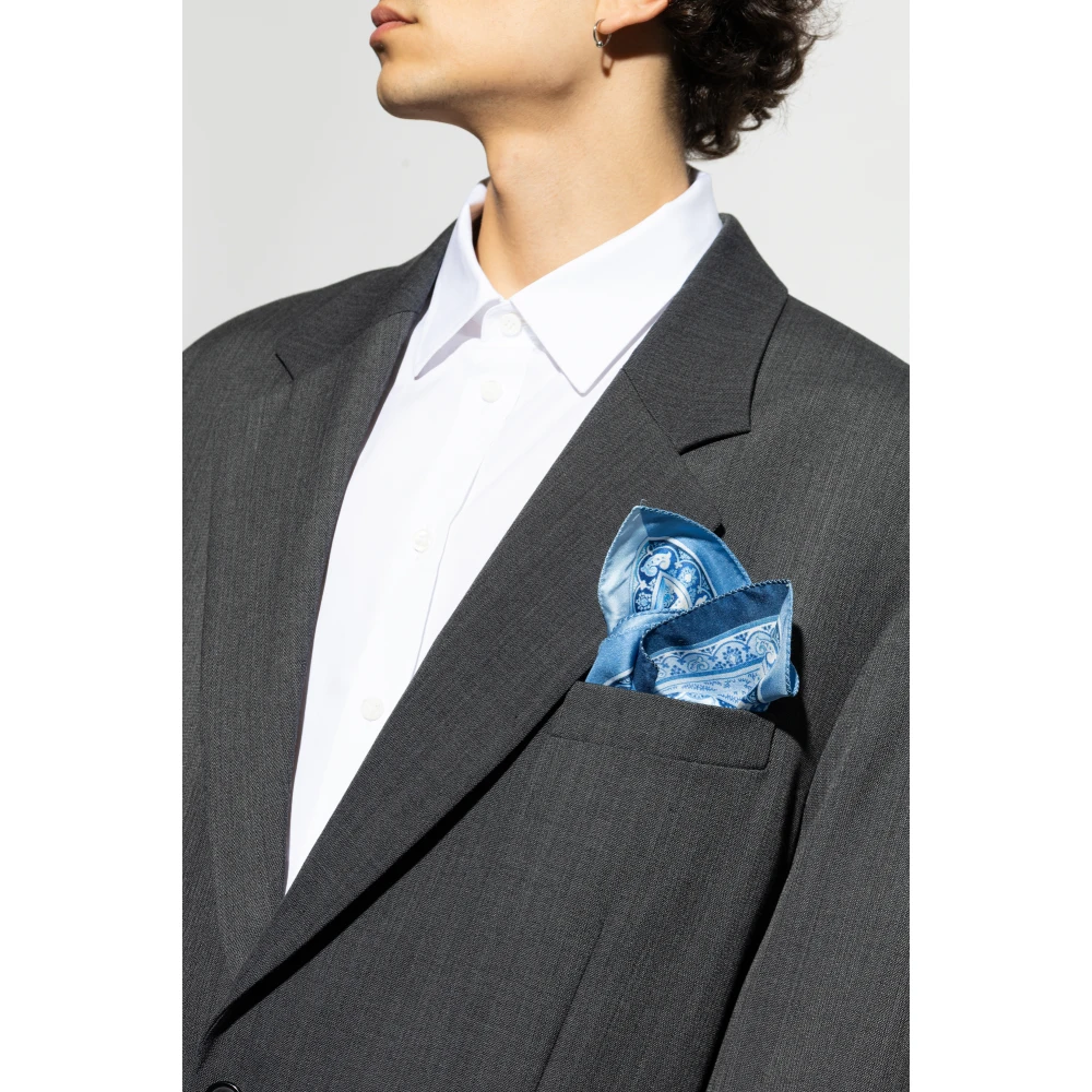 ETRO Zijden pochet Blue Heren