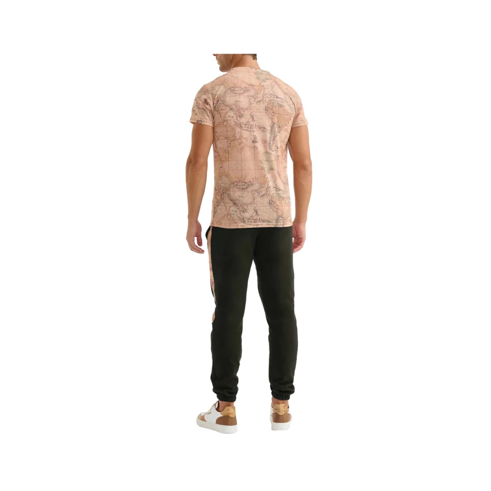 Alviero Martini 1a Classe Natuurlijke Katoenen T-shirt met Merklogo Beige Heren