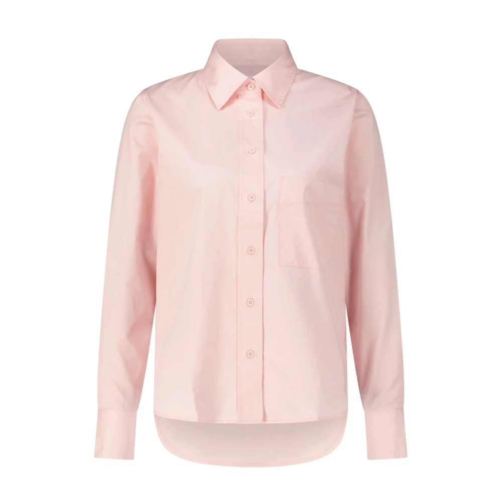 closed Klassieke Katoenmix Blouse Pink Dames