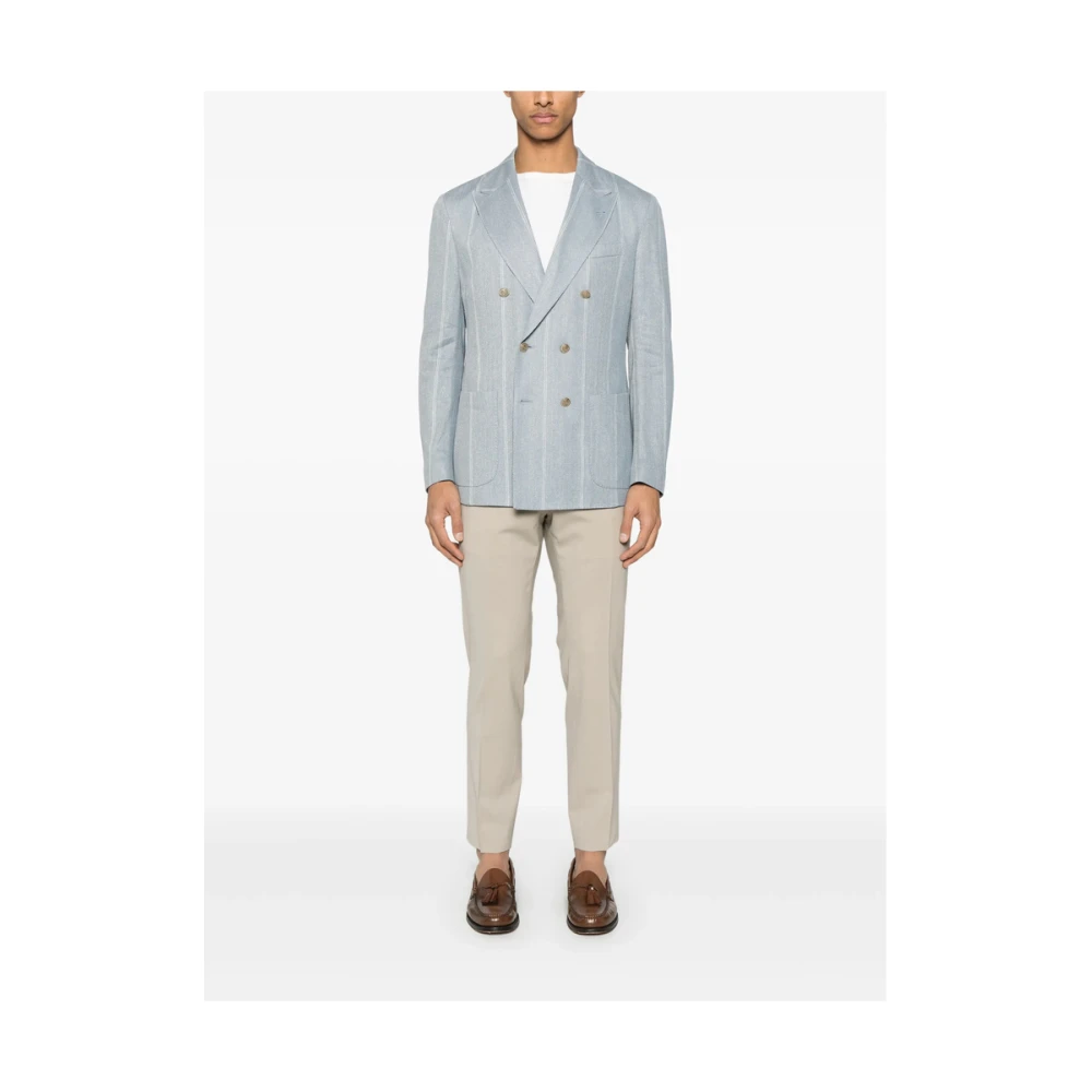 Pt01 Beige Chino Broek met Zakken Beige Heren