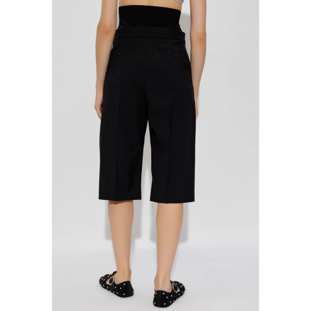 Alaïa Geplooide shorts Black Dames