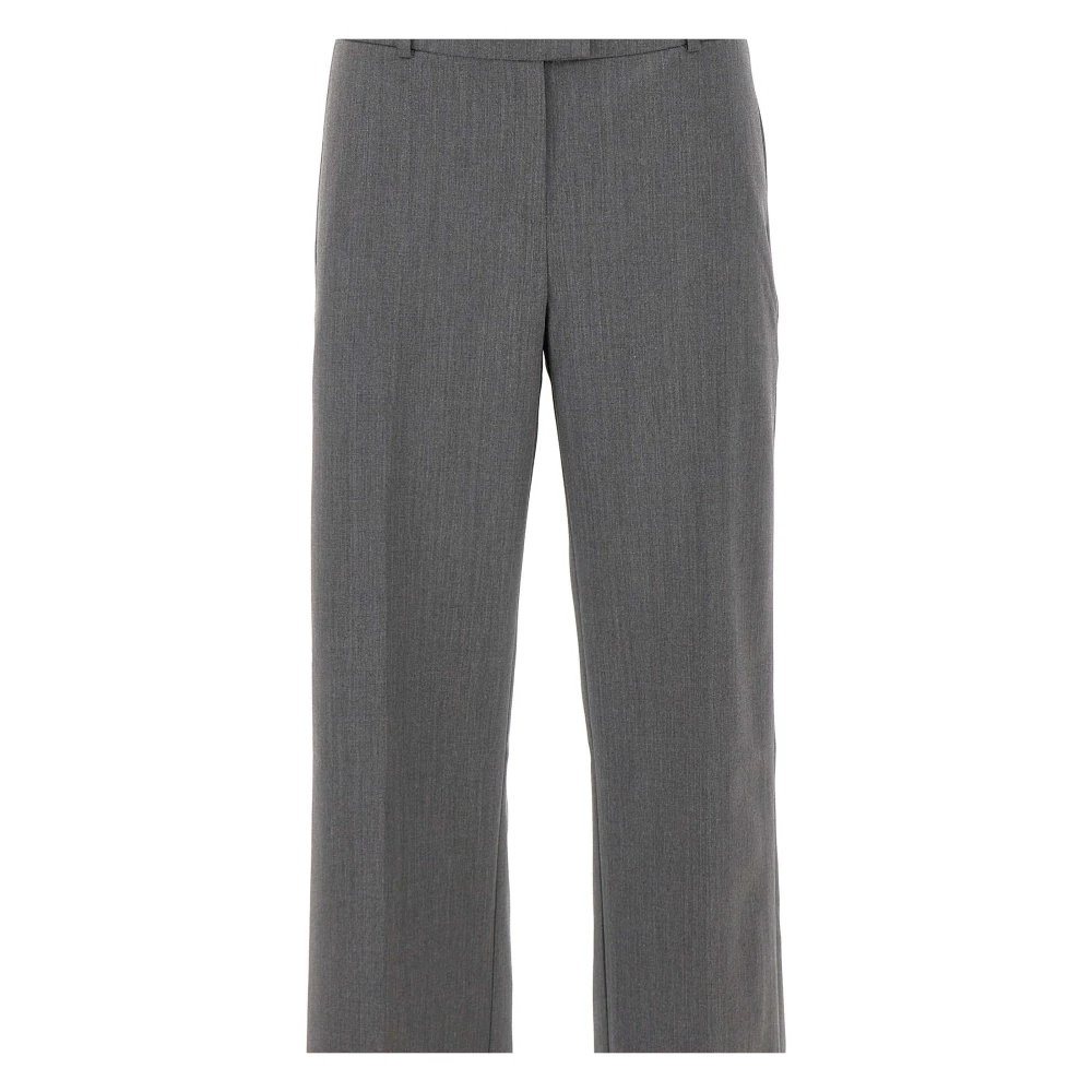 Birgitte Herskind Grijze Wollen Wijde Pijp Broek Gray Dames
