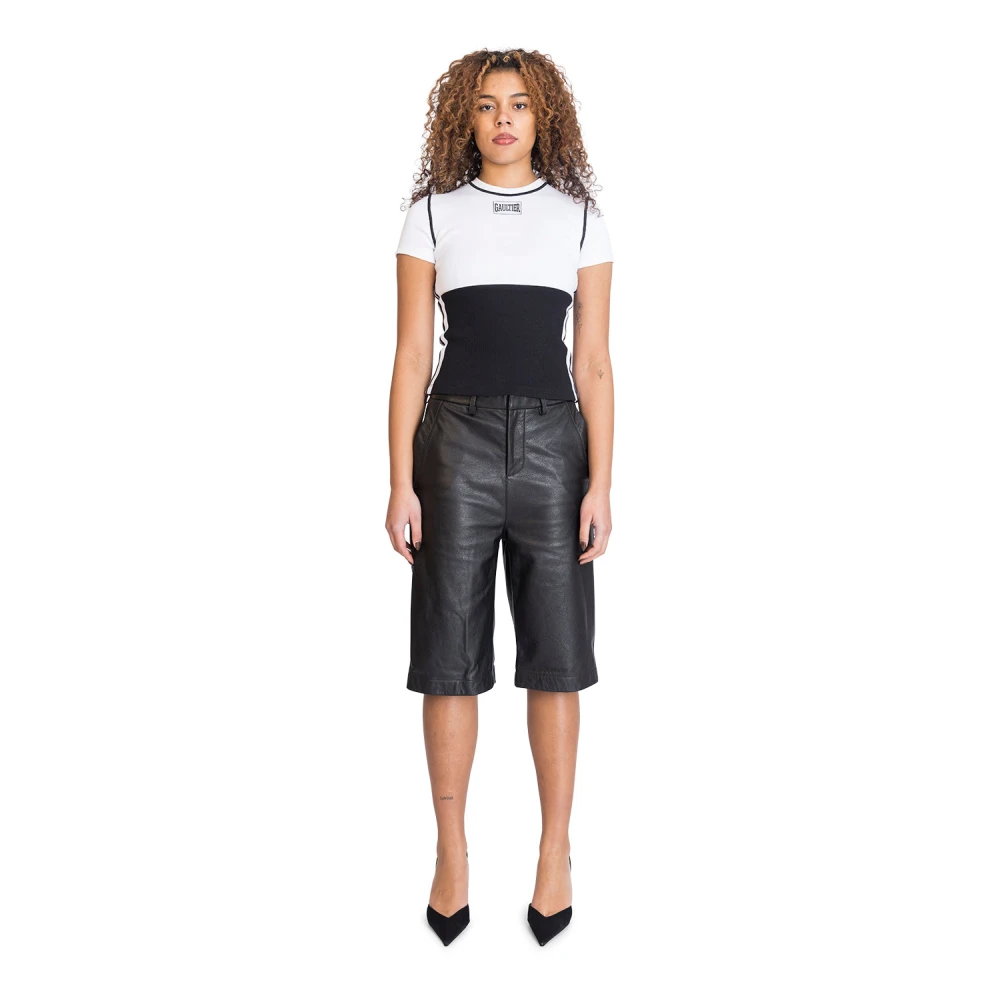 Jean Paul Gaultier Casual Katoenen T-shirt Black Dames