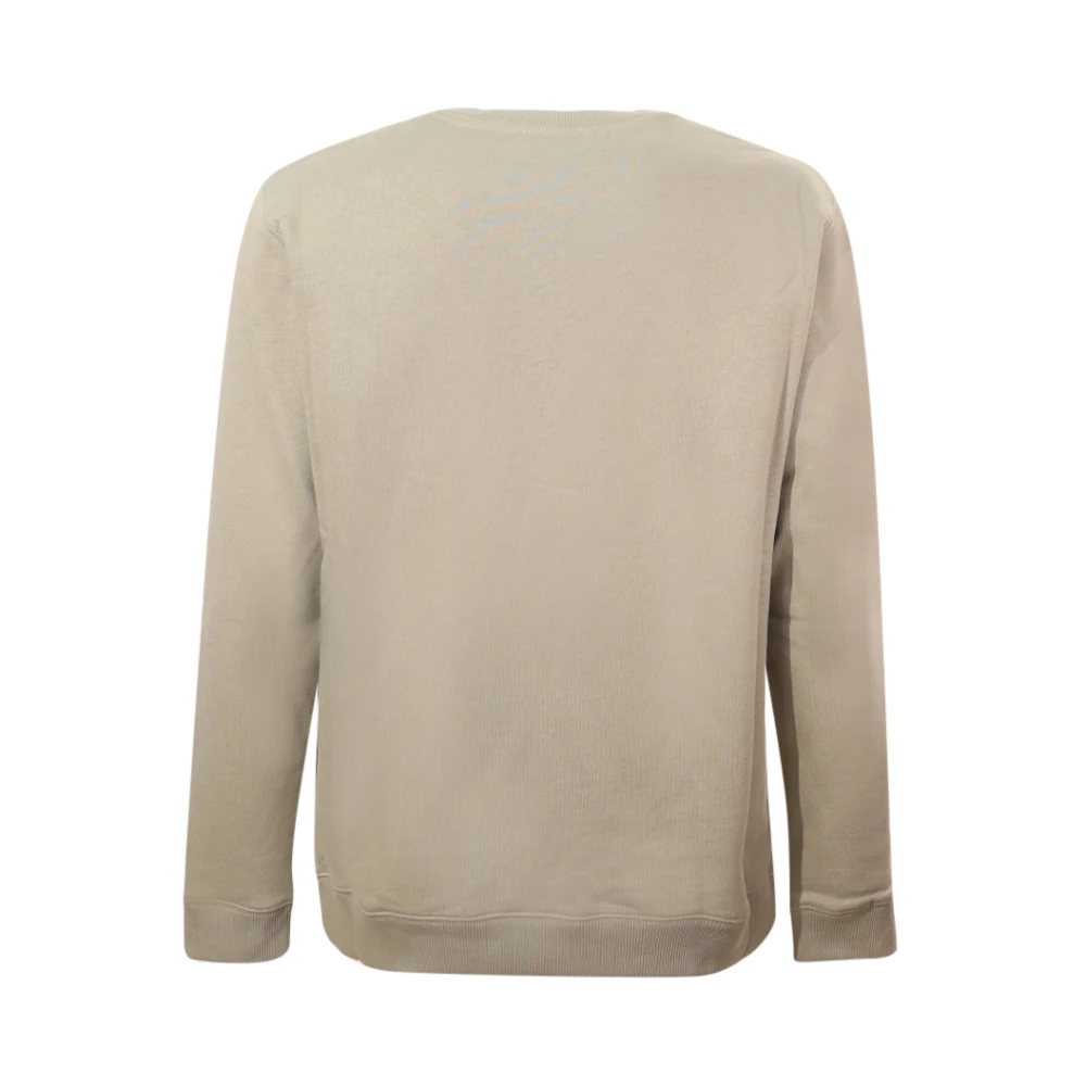 Dondup Groene Crew-neck Sweatshirt met Logo Print Green Heren