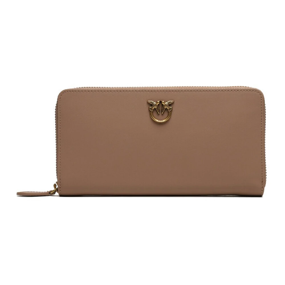 Pinko Brown Wallet And Cardholder - Small Leather Goods - Female - Wallets & Cardholders - One Size - Accessories
