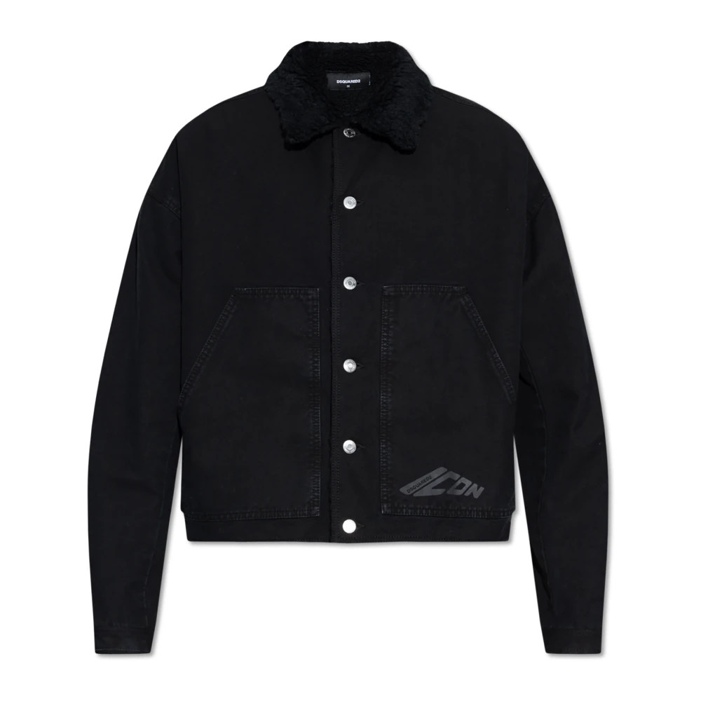 Dsquared2 Jas met logo Black Heren