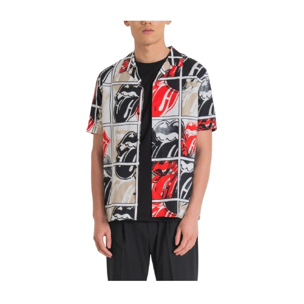Antony Morato Men's Multicolor Short Sleeve Shirts, S, Honolulu Regular Straight Shirt