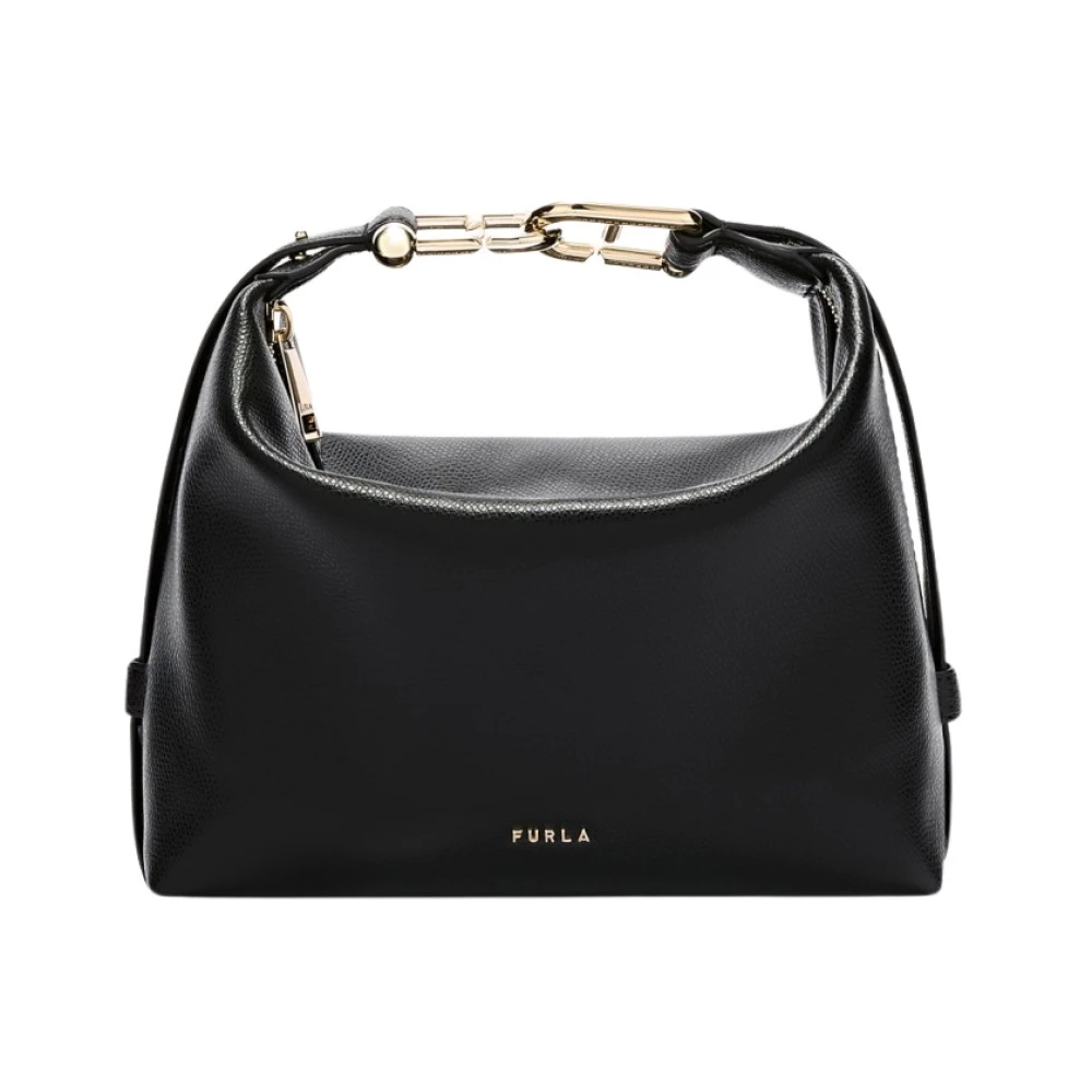 Furla Donna Nero Tonie Mini Hobo Bag