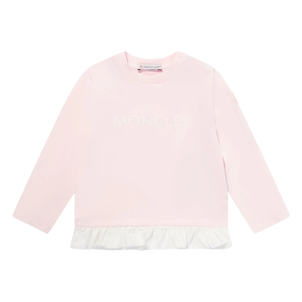 Moncler Girls Pink Logo T-Shirt Size 2 Y