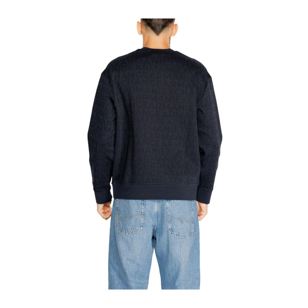 Armani Exchange Katoenmix trui met elastaan Blue Heren
