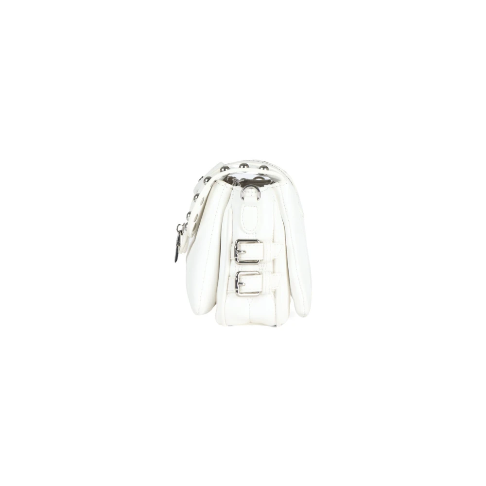 La Carrie Gewatteerde Biker Small Handtas White Dames