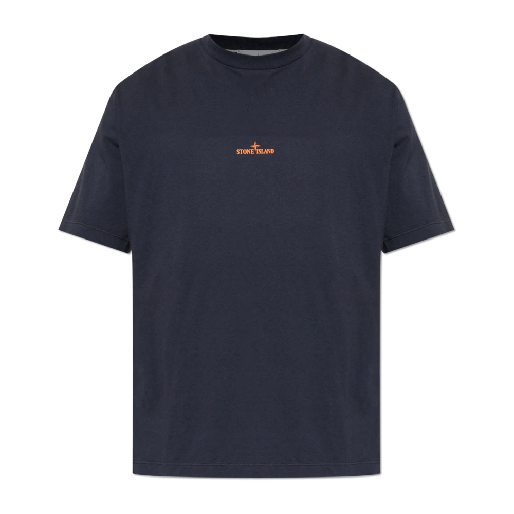 Stone Island Blue T-Shirts, Male, M, Desert T-Shirt