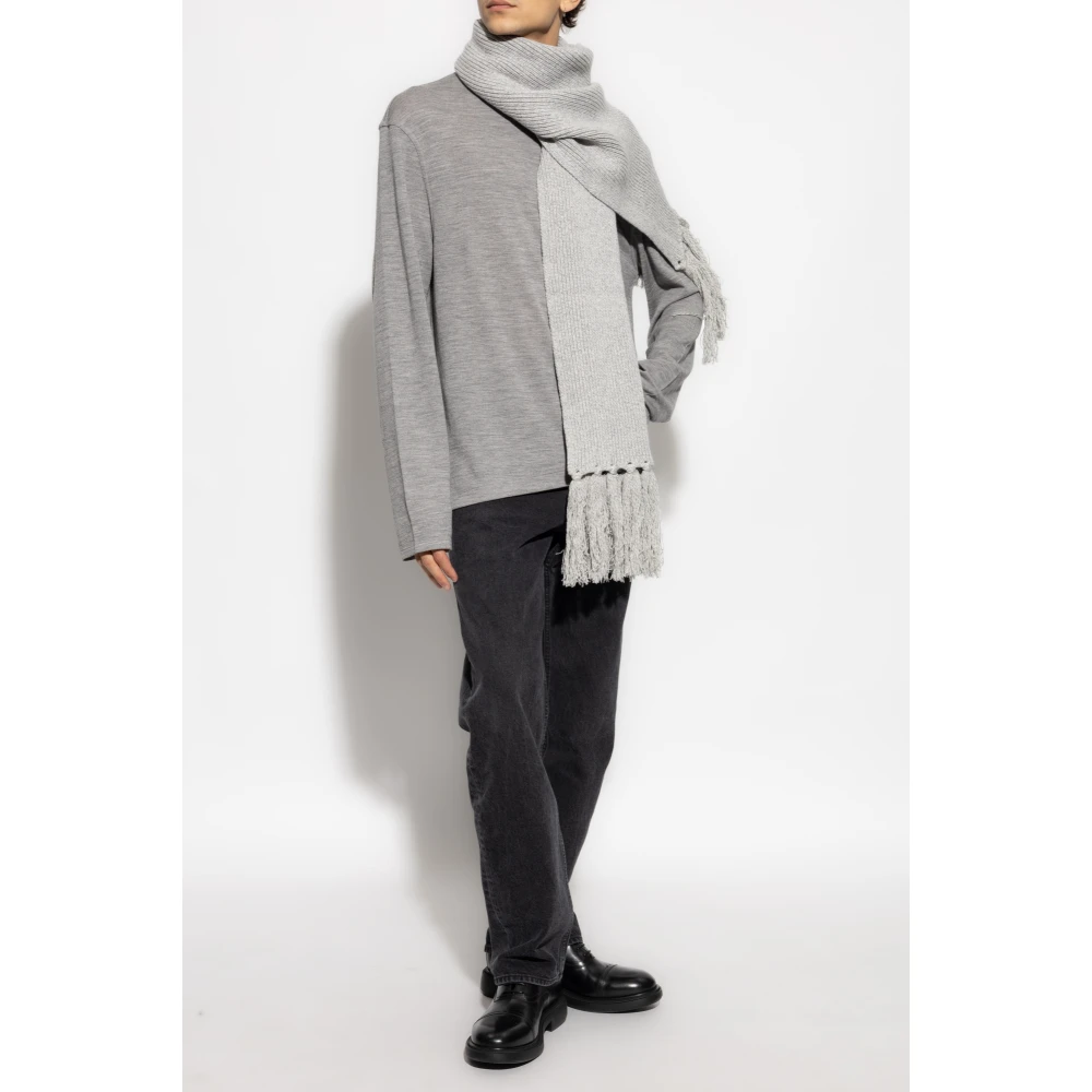 Officine Générale Lange mouwen T-shirt Benny Gray Heren