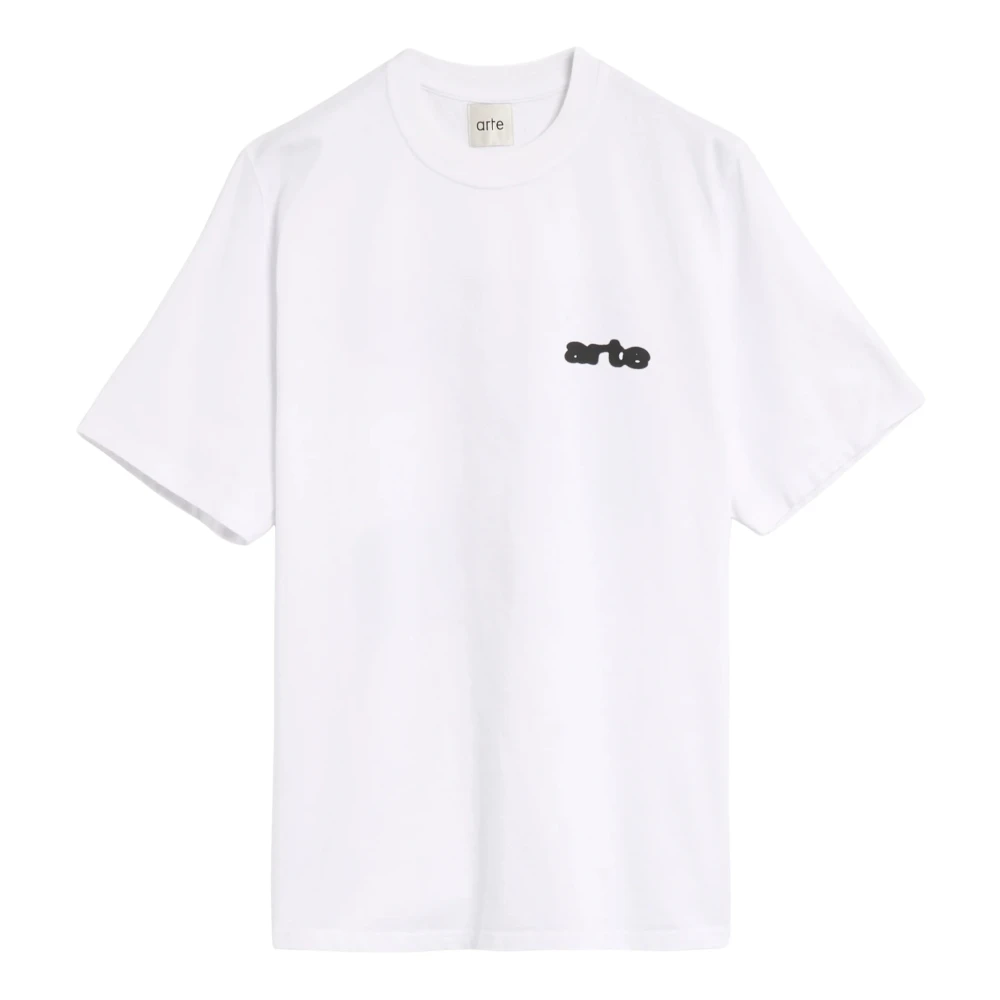Arte Antwerp Bloemenprint Katoenen T-shirt White Heren