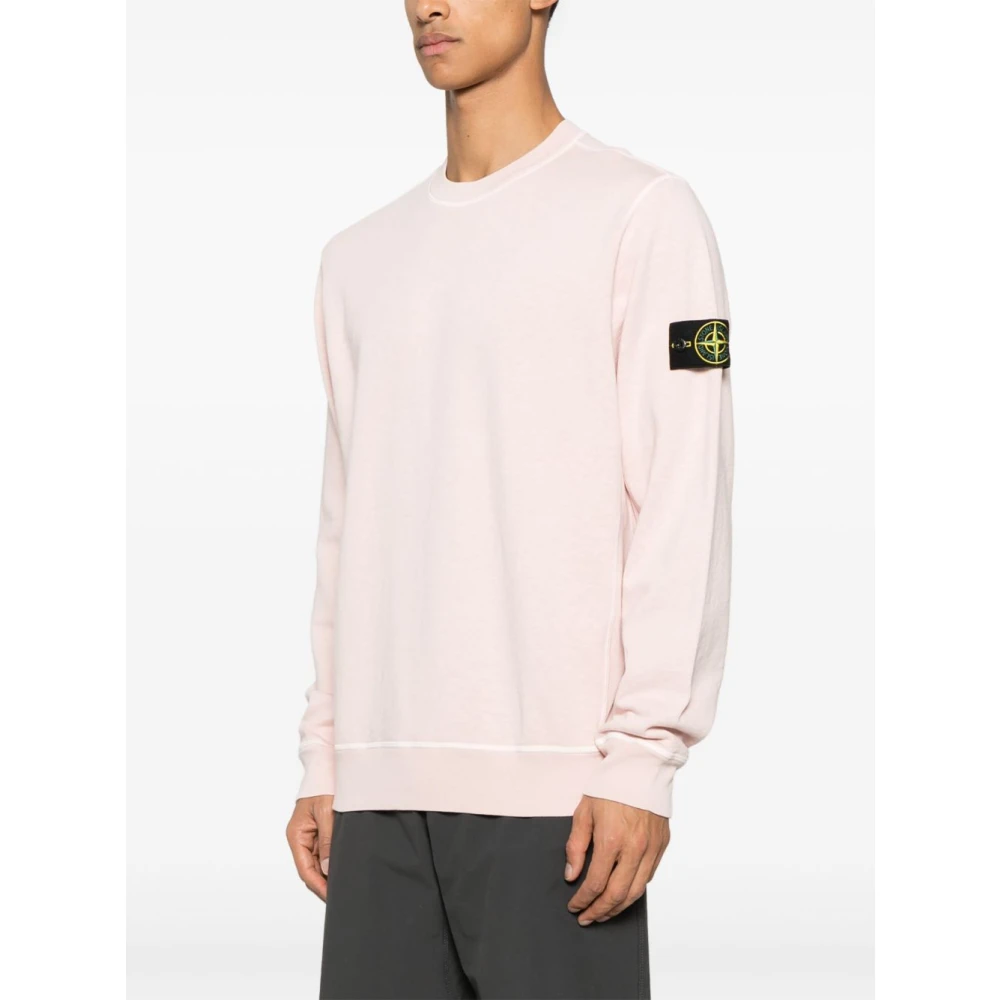 Stone Island Roze Sweater Stijlvol Comfort Mode Pink Heren