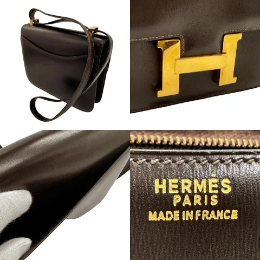 Hermès Vintage Pre-owned Leather hermes-bags Brown Dames