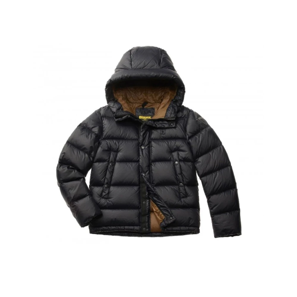 Blauer Herr Svart Quiltad Jacka
