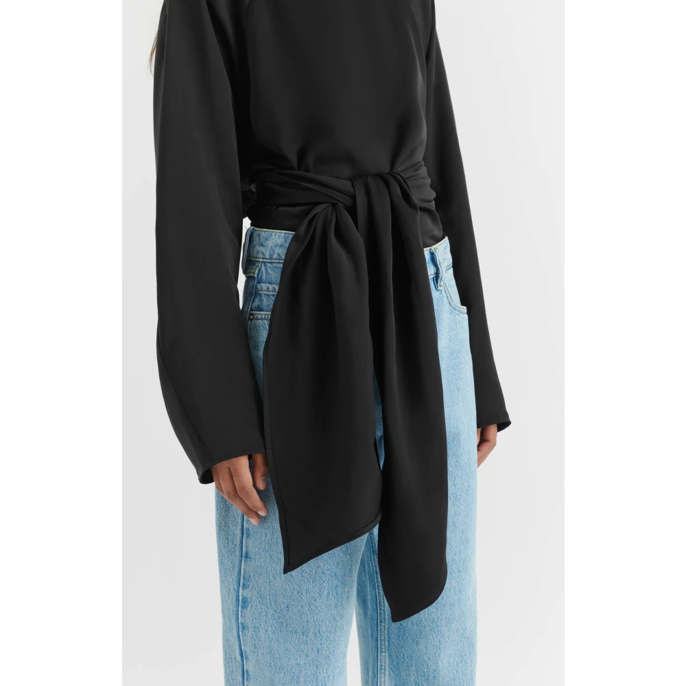 Axel Arigato Diana Top met Strikdetail Black Dames