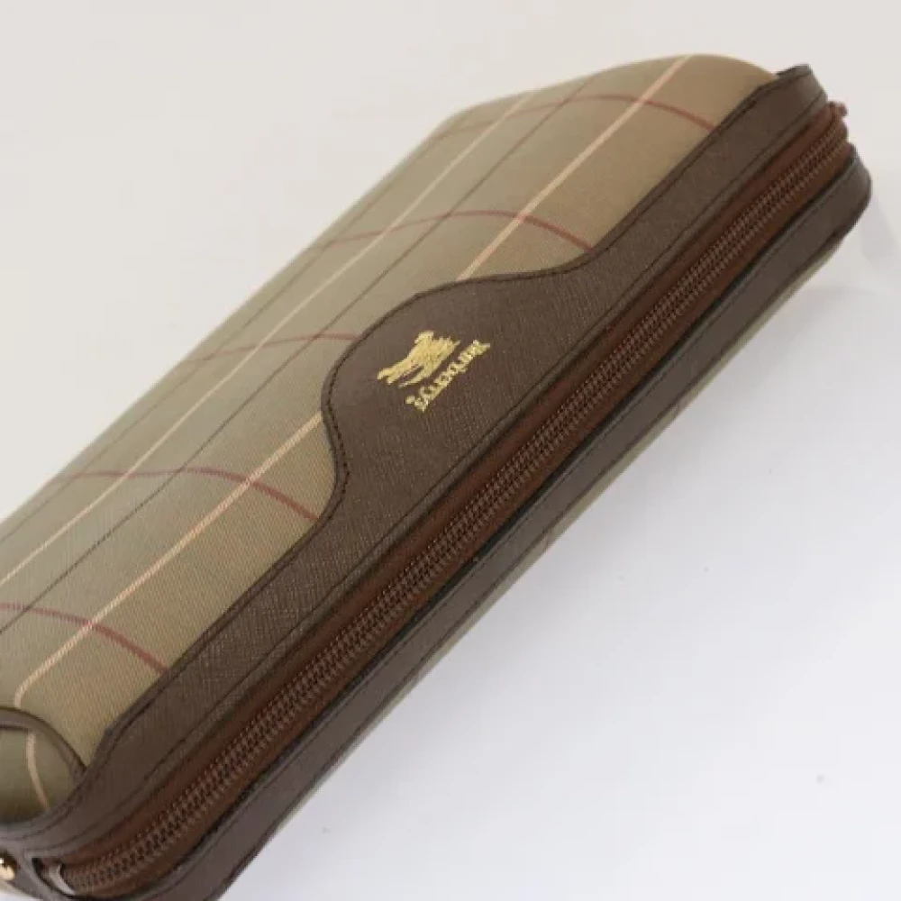 Burberry Vintage Pre-owned Canvas clutches Beige Dames