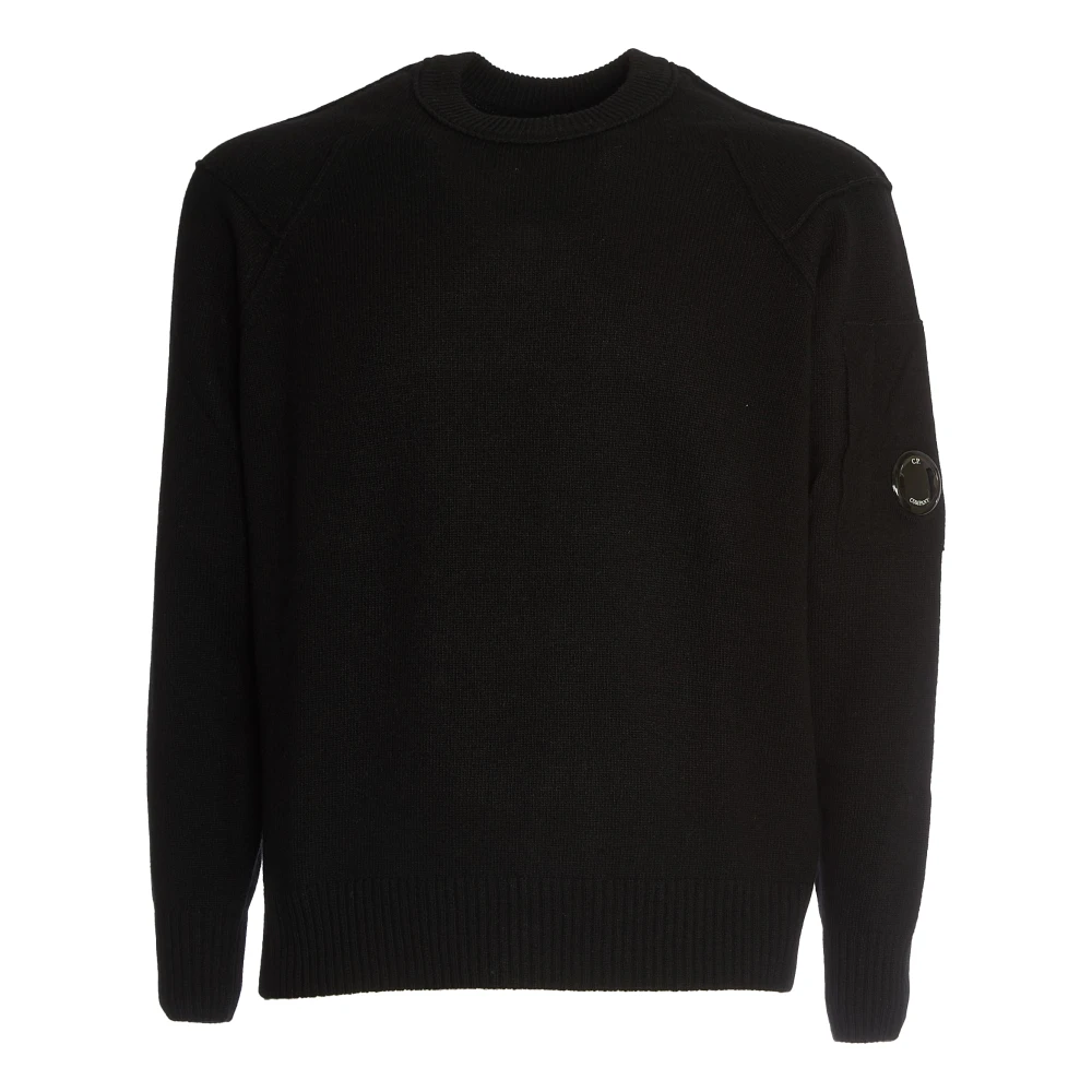 C.P. Company Zwart Crew Neck Gebreid Aw24 Black Heren