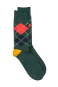 argyle-crew-sokken-donkergroen-geel