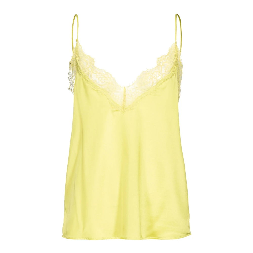 pinko Sleeveless Tops Yellow Dames