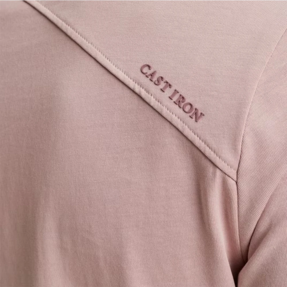 Cast Iron T-Shirt- CI R-Neck Regular FIT Heavy Cotton Pink Heren