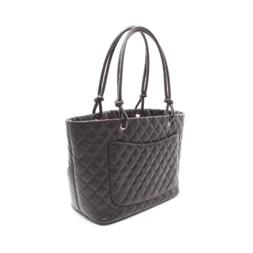 Chanel Vintage Pre-owned Leather chanel-bags Brown Dames