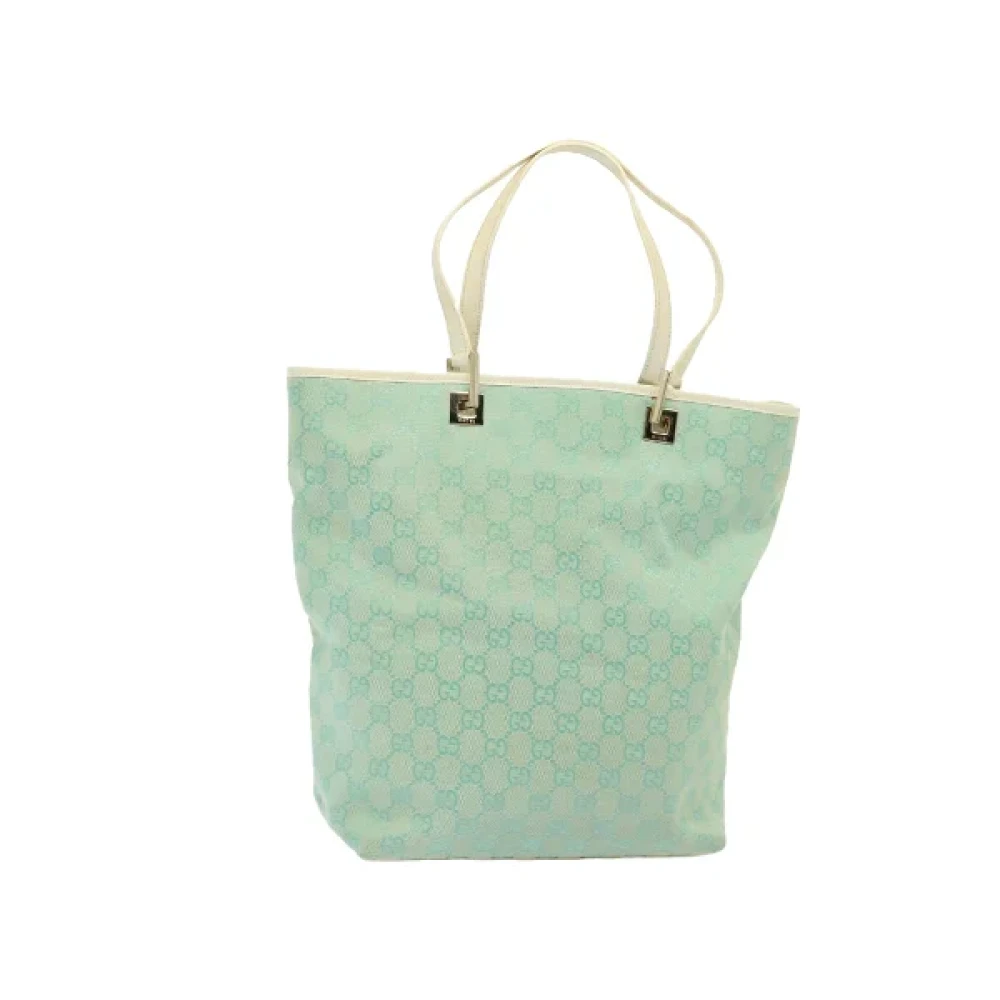 Gucci Vintage Pre-owned Canvas gucci-bags Blue Dames