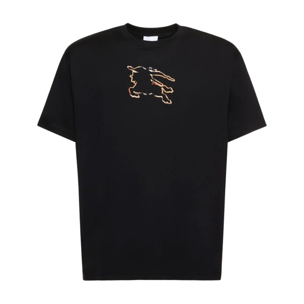 Burberry Avslappnad Bomull T-shirt Black, Herr