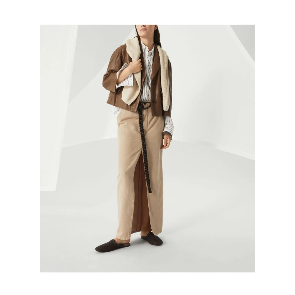 BRUNELLO CUCINELLI Beige Rokken voor Vrouwen Beige Dames