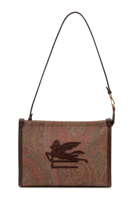 Broderad Logotyp Paisley Clutch