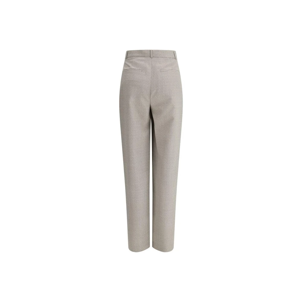 Fendi Elegante wollen broek met pied-de-poule-patroon Brown Dames