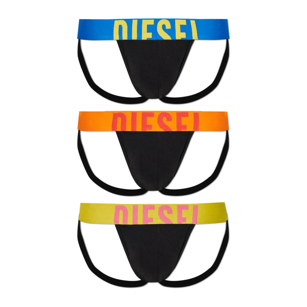 Diesel Uomo Nero - Jocky-D-Pop-3Pack Jockstraps - Underwear - S