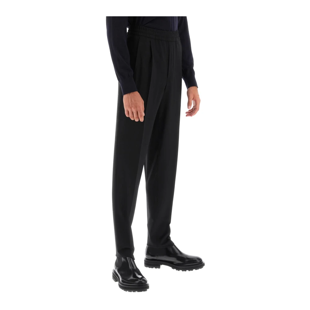 Ermenegildo Zegna Slim-fit Trousers Black Heren