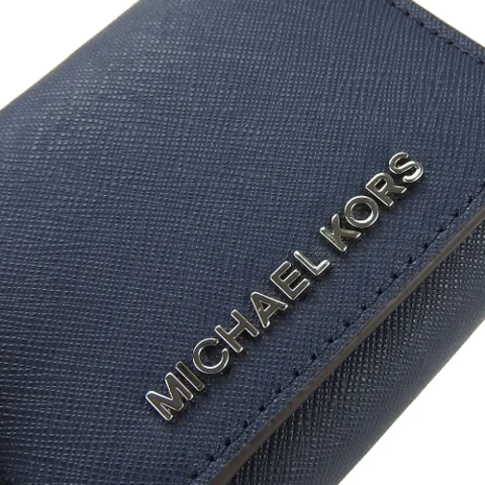 Michael Kors Pre-owned Leather wallets Blue Dames