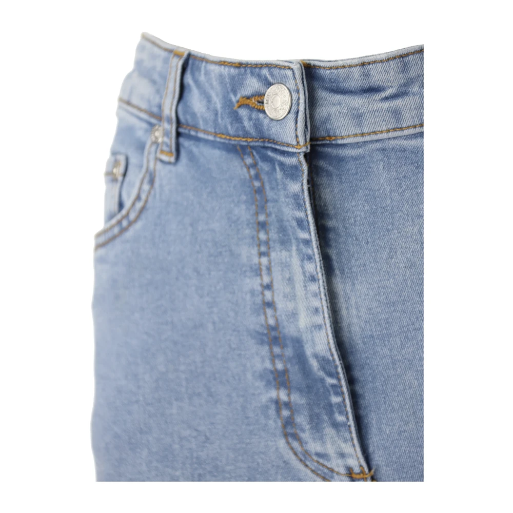 Moschino Klassieke Blauwe Stretch Katoen Jeans Blue Dames