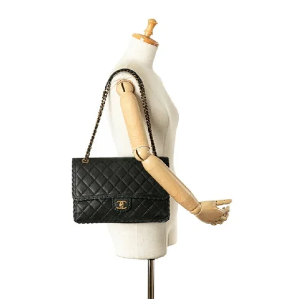 Chanel Vintage Pre-owned Suede chanel-bags Black Dames