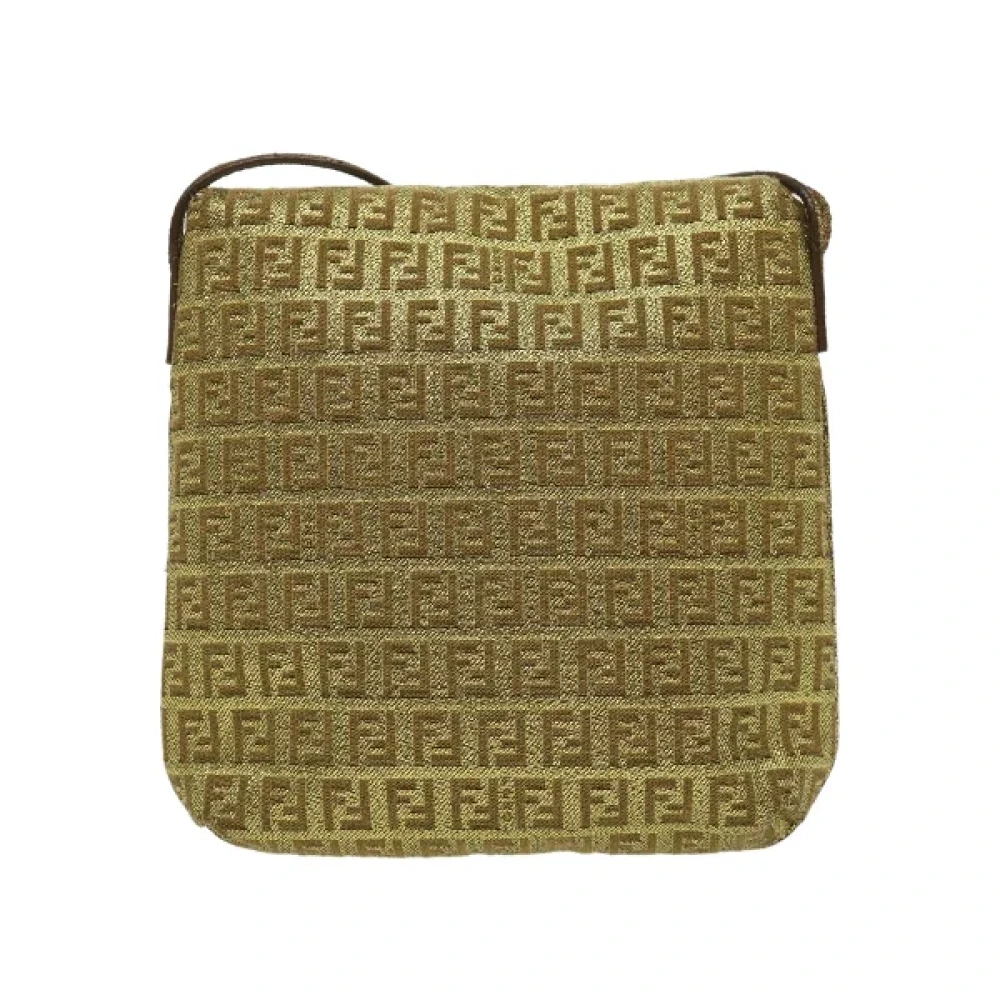 Fendi Vintage Pre-owned Canvas fendi-bags Yellow Dames