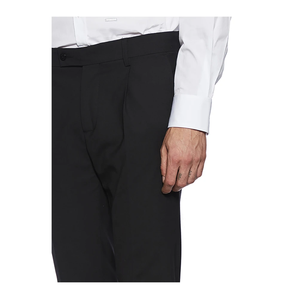 Daniele Alessandrini Geplooide Broek Black Heren
